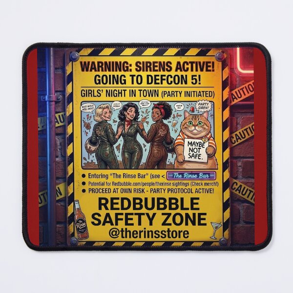 Item preview, Warning: Girls’ Night in Town — The Rinse Safety Zone designed and sold by Thedropartsrore.