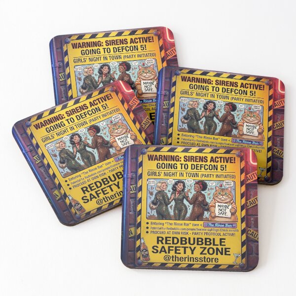 Item preview, Warning: Girls’ Night in Town — The Rinse Safety Zone designed and sold by Thedropartsrore.