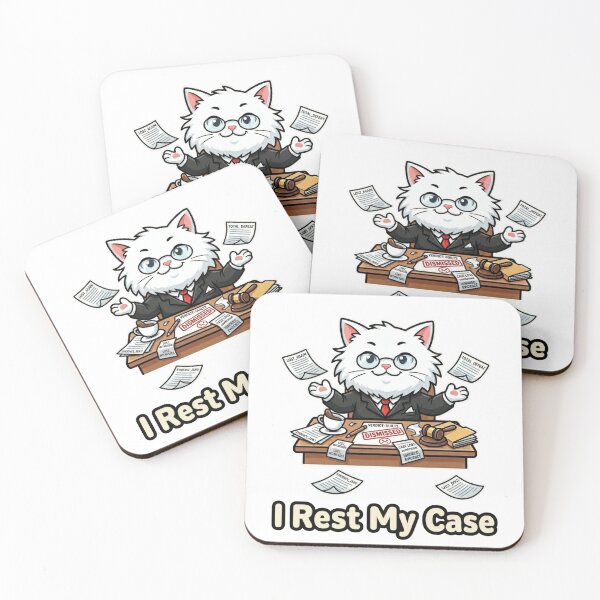 Item preview, I Rest My Case - Funny Cat Attorney designed and sold by Wennity.