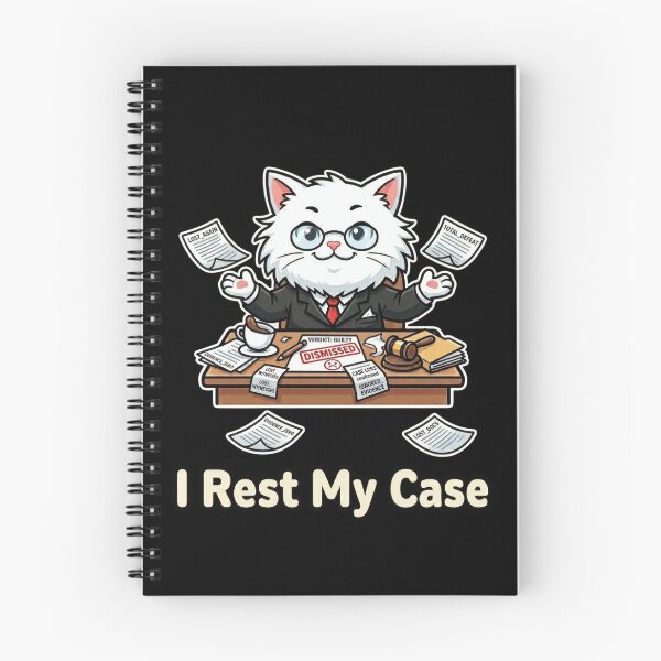 Item preview, I Rest My Case - Funny Cat Attorney designed and sold by Wennity.