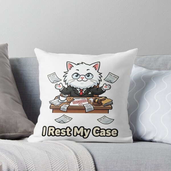 Item preview, I Rest My Case - Funny Cat Attorney designed and sold by Wennity.