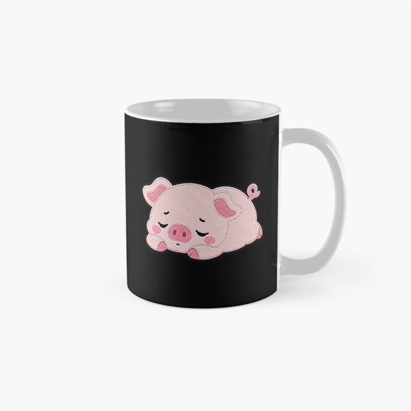 Item preview, Cute Sleepy Pig Kawaii Embroidery Patch Design designed and sold by ColorSplash123.