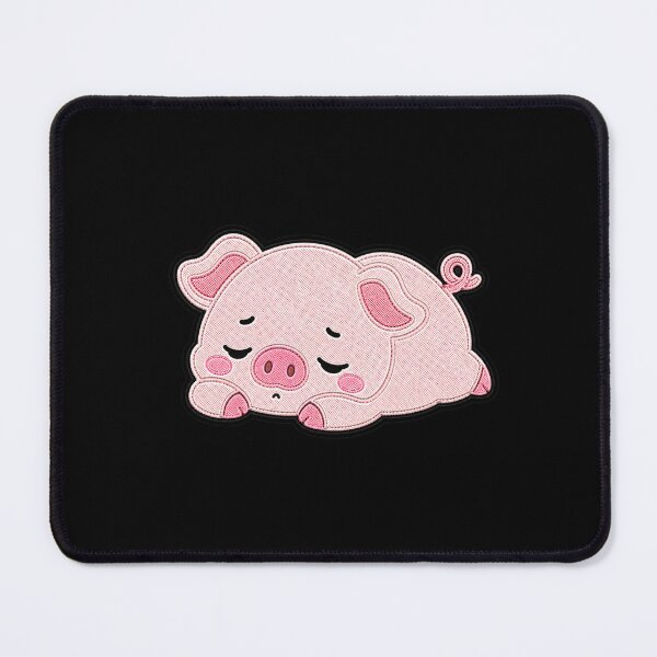Item preview, Cute Sleepy Pig Kawaii Embroidery Patch Design designed and sold by ColorSplash123.