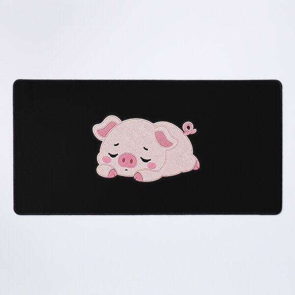 Item preview, Cute Sleepy Pig Kawaii Embroidery Patch Design designed and sold by ColorSplash123.