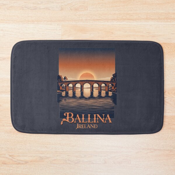Item preview, Ballina Ireland Sunset Bridge Retro Landscape designed and sold by MythicCotton.