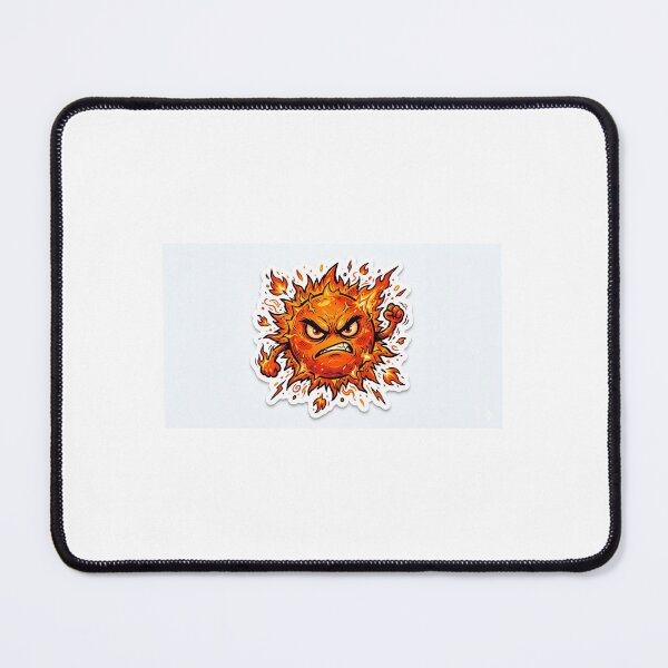 Item preview, Angry Fire Sun Rage Cartoon Flame Character Sticker designed and sold by Ink1322.