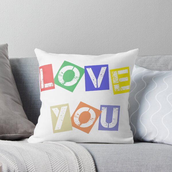 Item preview, Love You Colorful Ransom Note Punk Rock Typography Statement Design designed and sold by DesignArtist.ia.