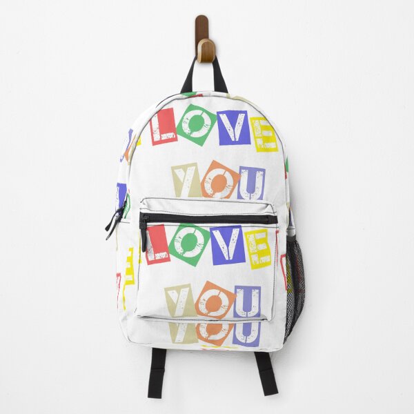 Item preview, Love You Colorful Ransom Note Punk Rock Typography Statement Design designed and sold by DesignArtist.ia.