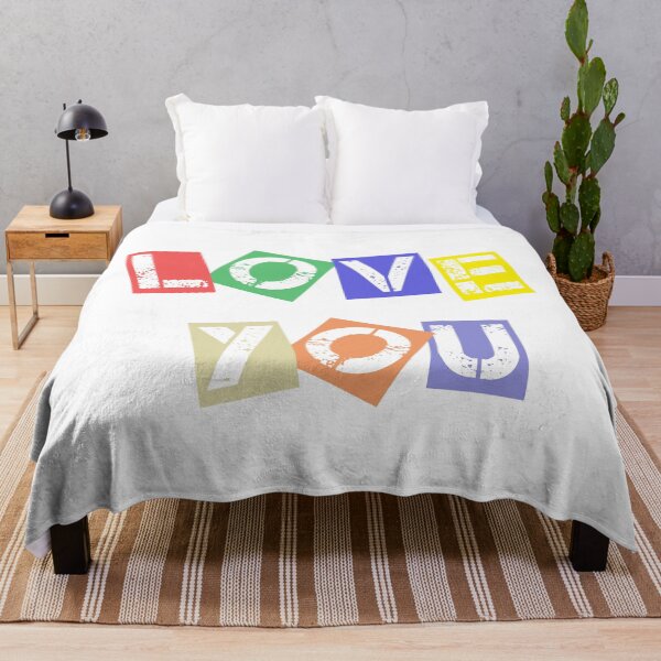 Item preview, Love You Colorful Ransom Note Punk Rock Typography Statement Design designed and sold by DesignArtist.ia.