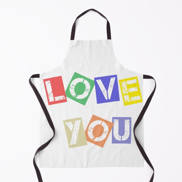 Item preview, Love You Colorful Ransom Note Punk Rock Typography Statement Design designed and sold by DesignArtist.ia.