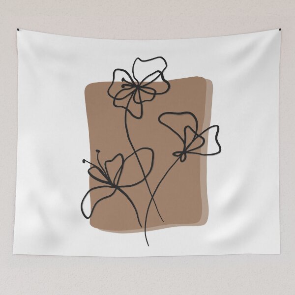 Item preview, Abstract Floral Line Composition designed and sold by Barelythere2324.