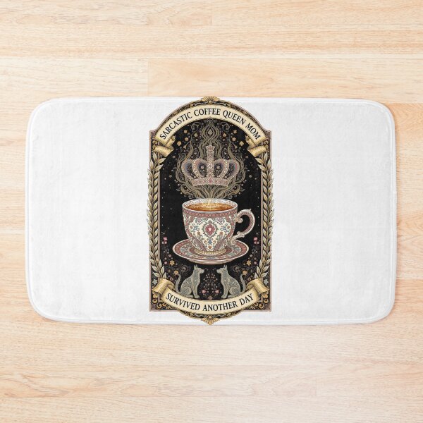 Item preview, Sarcastic Coffee Queen Mom Survived Another Day Funny Mom Gift designed and sold by YMLux.