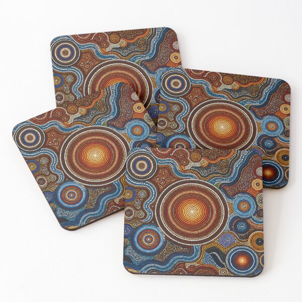 Item preview, Aboriginal Inspired Dot Art - With Circles of Life designed and sold by GrinGalore.