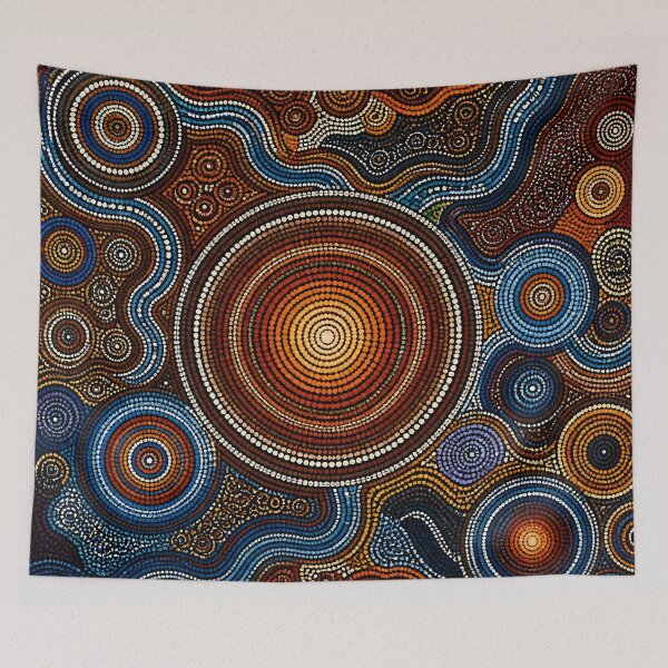 Item preview, Aboriginal Inspired Dot Art - With Circles of Life designed and sold by GrinGalore.