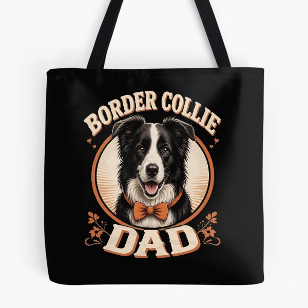 Item preview, Border Collie Dad Vintage Dog Lover Bow Tie Shirt designed and sold by Dmo3HarkoArt.