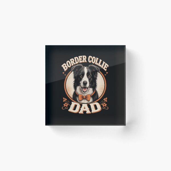 Item preview, Border Collie Dad Vintage Dog Lover Bow Tie Shirt designed and sold by Dmo3HarkoArt.