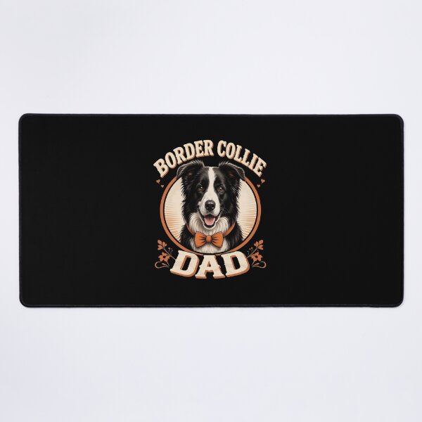Item preview, Border Collie Dad Vintage Dog Lover Bow Tie Shirt designed and sold by Dmo3HarkoArt.
