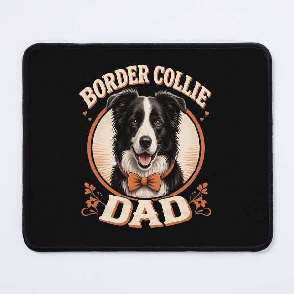 Item preview, Border Collie Dad Vintage Dog Lover Bow Tie Shirt designed and sold by Dmo3HarkoArt.