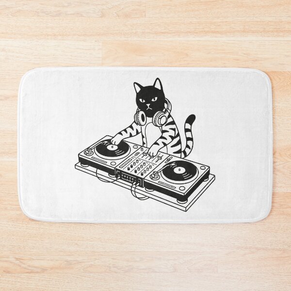 Item preview, Cat Punk Playing DJ Turntable | Cat Sticker designed and sold by ianths.