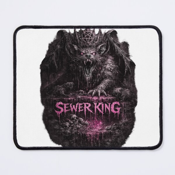 Item preview, SEWER KING – Mutant Rat Horror Gothic Design designed and sold by unglaublichGut.