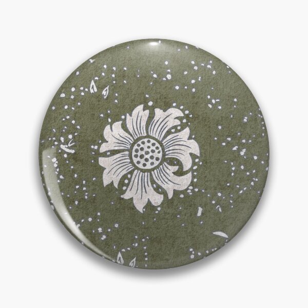 Item preview, Biophilic green WIlliam Morris simple Daffodils designed and sold by Anne Londez Studio.