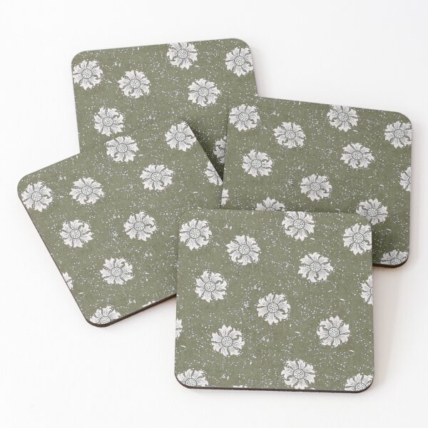 Item preview, Biophilic green WIlliam Morris simple Daffodils designed and sold by Anne Londez Studio.