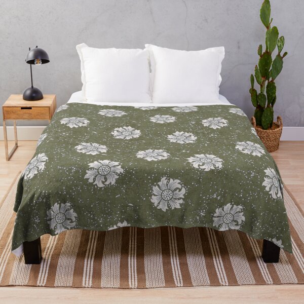 Item preview, Biophilic green WIlliam Morris simple Daffodils designed and sold by Anne Londez Studio.
