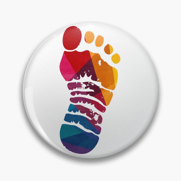 Item preview, Colorful Geometric Footprint Abstract Watercolor Prism Design designed and sold by DesignArtist.ia.