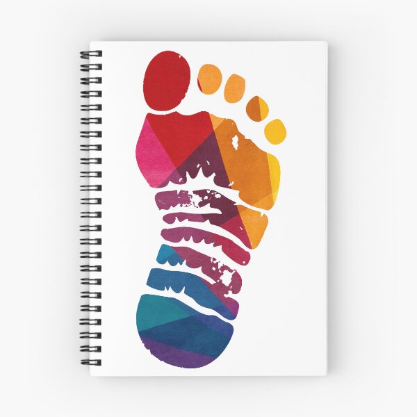 Item preview, Colorful Geometric Footprint Abstract Watercolor Prism Design designed and sold by DesignArtist.ia.
