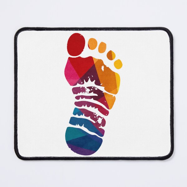 Item preview, Colorful Geometric Footprint Abstract Watercolor Prism Design designed and sold by DesignArtist.ia.