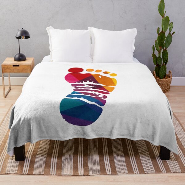 Item preview, Colorful Geometric Footprint Abstract Watercolor Prism Design designed and sold by DesignArtist.ia.