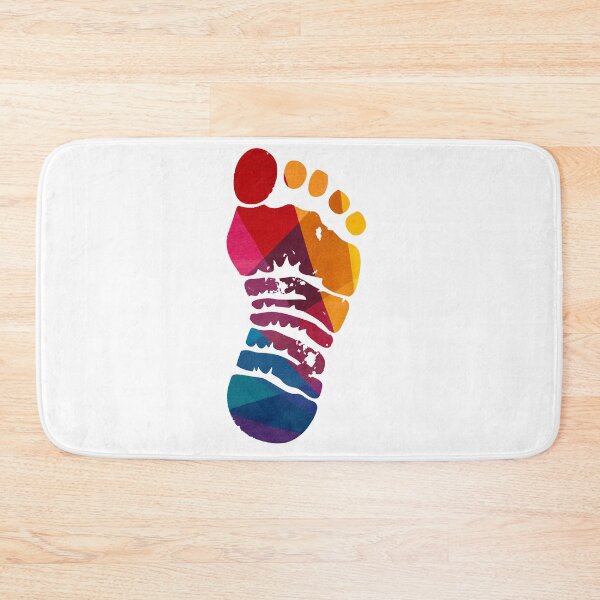 Item preview, Colorful Geometric Footprint Abstract Watercolor Prism Design designed and sold by DesignArtist.ia.