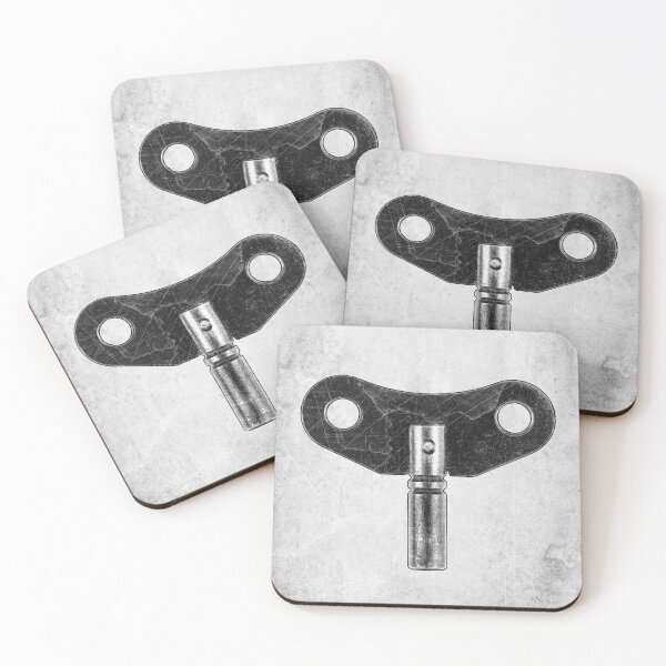 Item preview, Antique Clock Winding Key Etched Illustration designed and sold by Ghoul Enterprises.