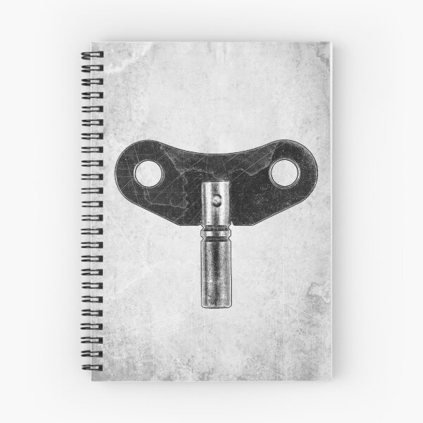 Item preview, Antique Clock Winding Key Etched Illustration designed and sold by Ghoul Enterprises.