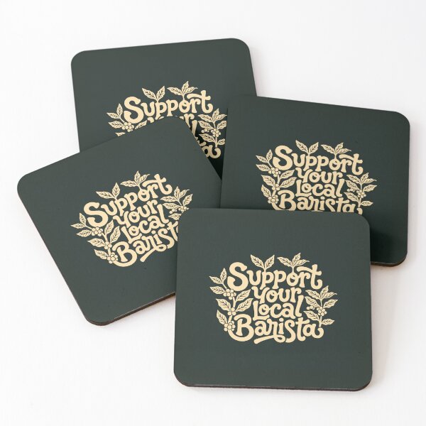 Item preview, Support Your Local Barista | Coffee Sticker designed and sold by ianths.
