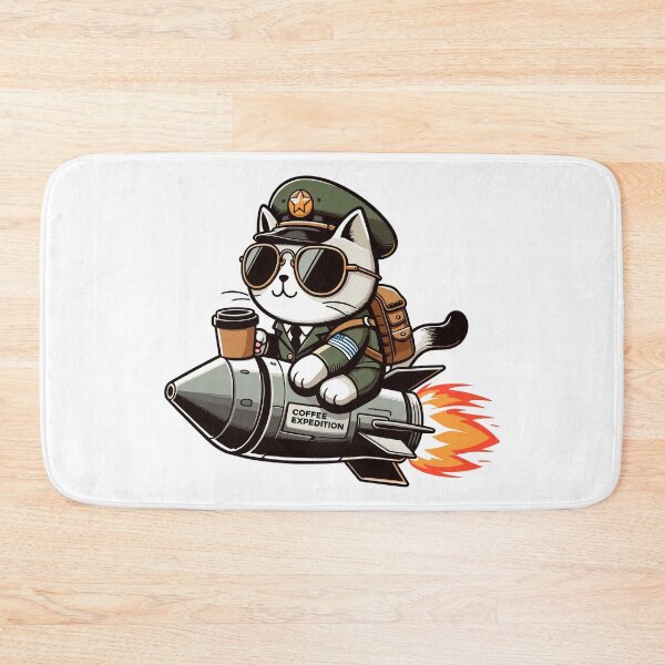 Item preview, Cat Coffee Exploler Barista Rocket | Coffee Sticker designed and sold by ianths.