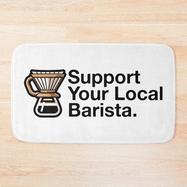 Item preview, Support Your Local Barista | Coffee Sticker designed and sold by ianths.