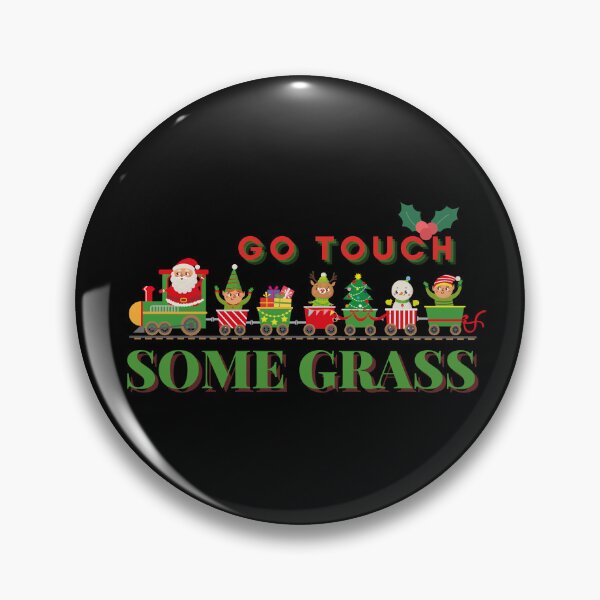 Artikelvorschau, Der Weihnachtsmann ruft an: „Geh und berühre das Gras!“ Lustiges Weihnachtszitat-Design – Retro-Weihnachtshumor entworfen und verkauft von Im-Ara.