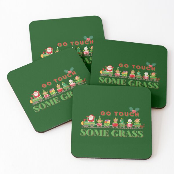 Item preview, Santa Calls Go Touch Some Grass Funny Christmas Quote Design – Retro Holiday Humor designed and sold by Im-Ara.