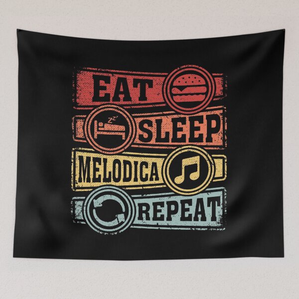 Item preview, Eat Sleep Melodica Repeat designed and sold by GabbyKash.