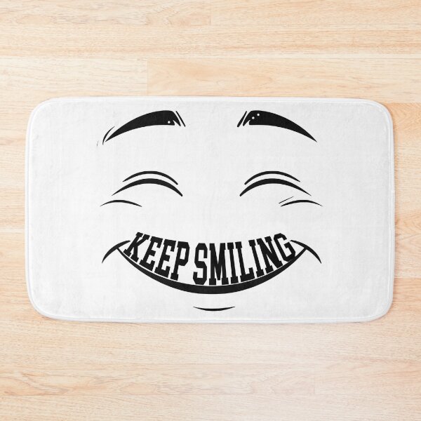 Item preview, Keep Smiling Bold Expressive Face Typography Minimalist Urban Design designed and sold by DesignArtist.ia.