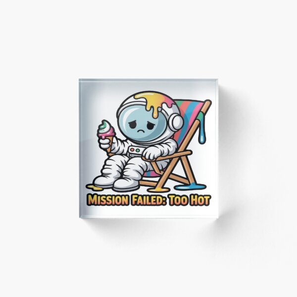 Item preview, Mission Failed Too Hot Astronaut designed and sold by DailySparks.