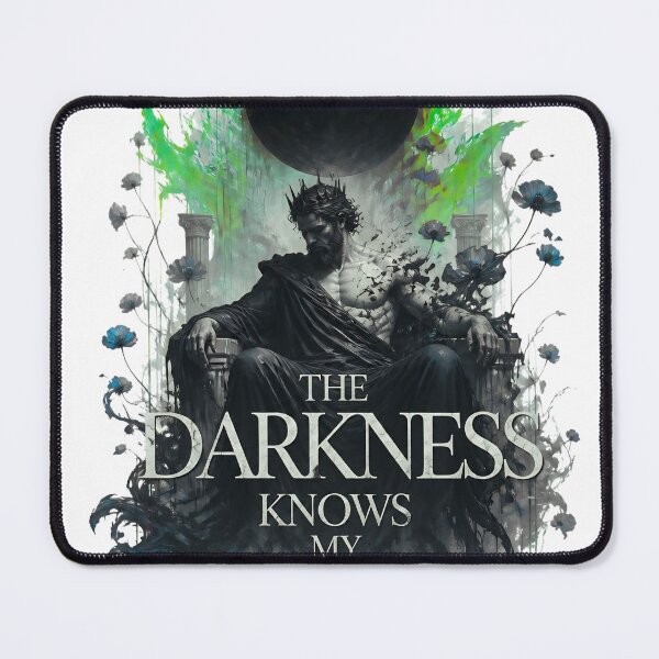Item preview, The Darkness Knows My Name Artistic Dark Mythology Design transparent backgraund designed and sold by ArtisElec.