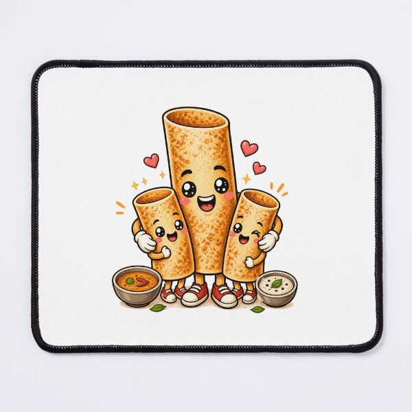Item preview, Cute Dosa Family – Kawaii South Indian Food Cartoon Design | Dosa Lover Gift designed and sold by Globalcitytees.