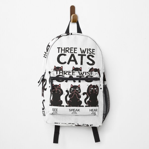 Item preview, Three Wise Cats Vintage Funny Design designed and sold by blackBubble1.