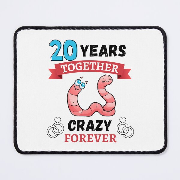 Item preview, 20 Years Together Crazy Forever Worms designed and sold by happiecatstore.
