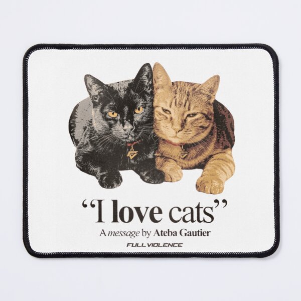 Item preview, Ateba Gautier "I Love Cats" designed and sold by JeyVel.