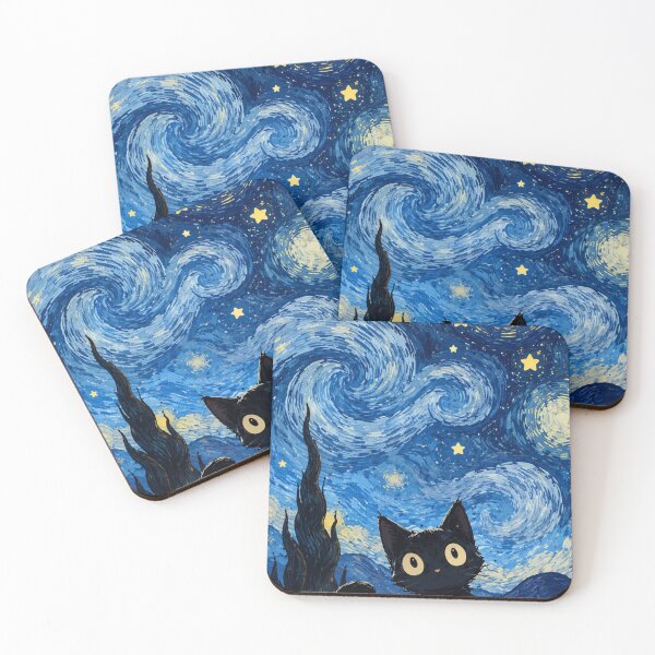 Item preview, Starry Night Black Cat iPhone Case – Dreamy Celestial Cat Phone Cover designed and sold by IconicDesignsXd.