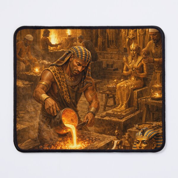Item preview, Ancient Egyptian Gold Workshop | Pharaoh Treasure Forge Cinematic Egypt Art designed and sold by Queen Cleopatra.