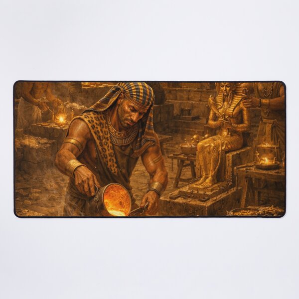Item preview, Ancient Egyptian Gold Workshop | Pharaoh Treasure Forge Cinematic Egypt Art designed and sold by Queen Cleopatra.